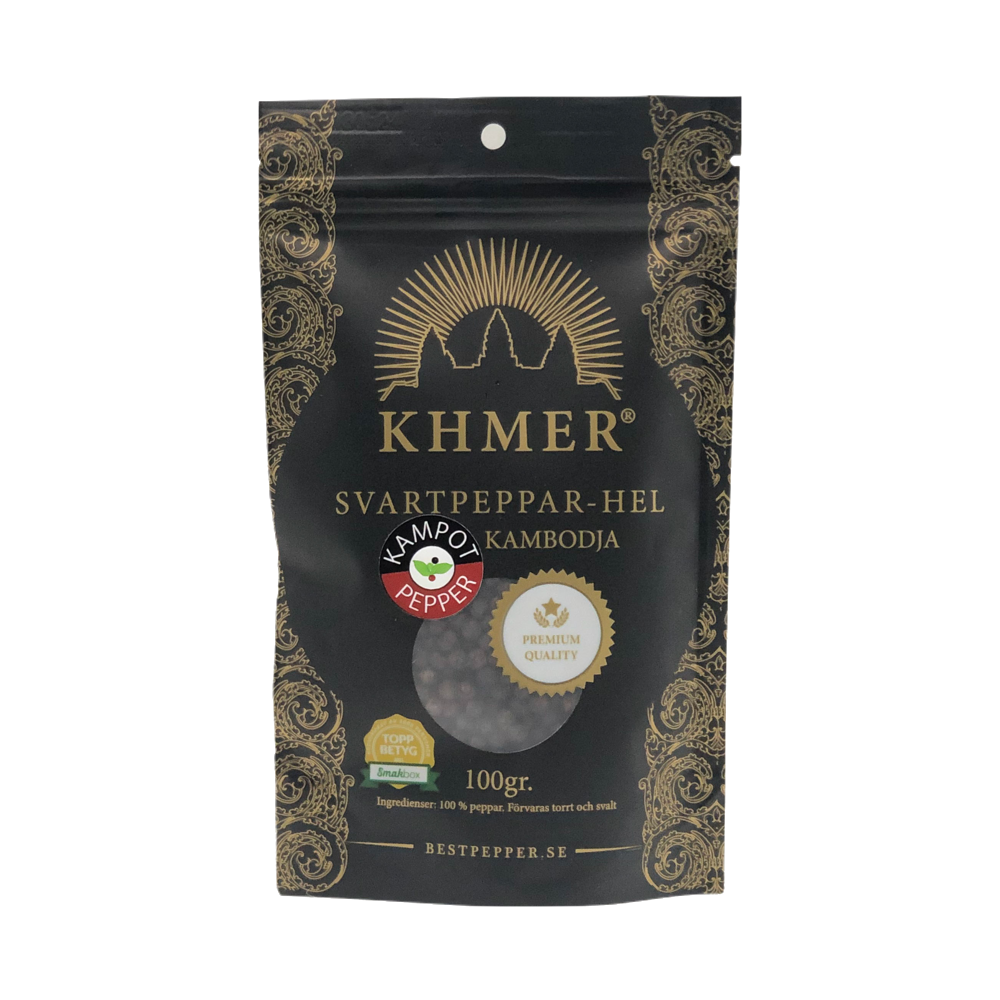 KHMER Kampot Svartpeppar 100 gram