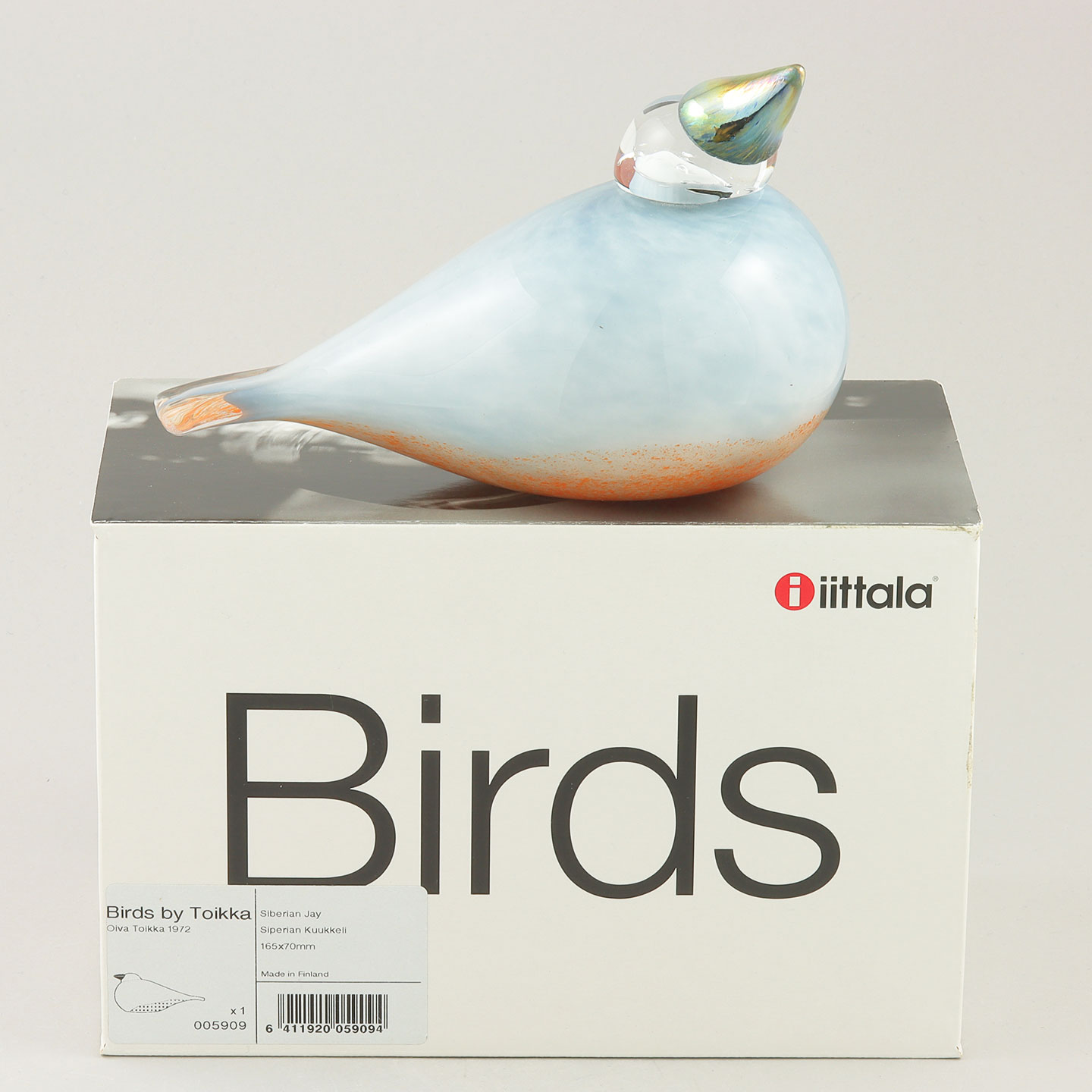 Oiva Toikka (2011) Siberian Jay Glass Bird <with Box>