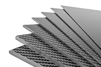 Kolfiber Platta 2.0mm 40x25cm