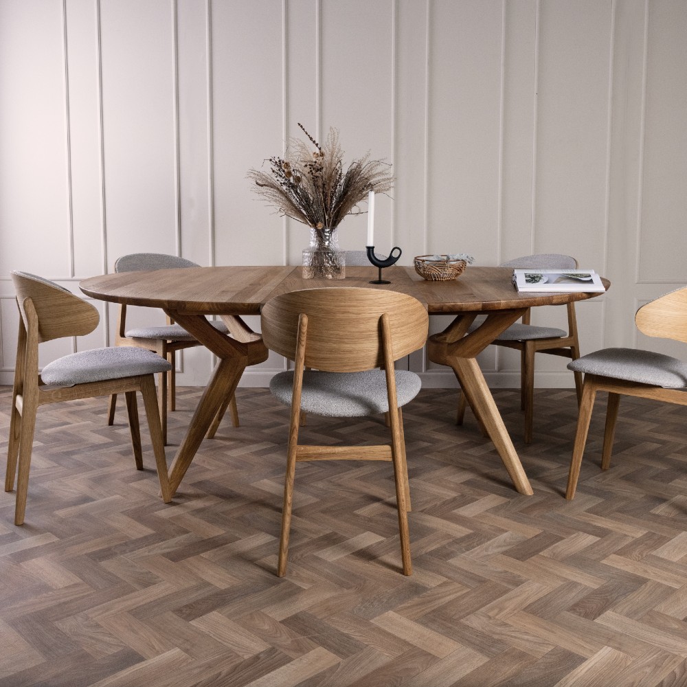 Amelia Table - Round Extendable (Ash several choices) - Kristensen & Kristensen - 4