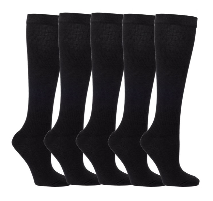 5-Pack Zent Stödstrumpor Svart