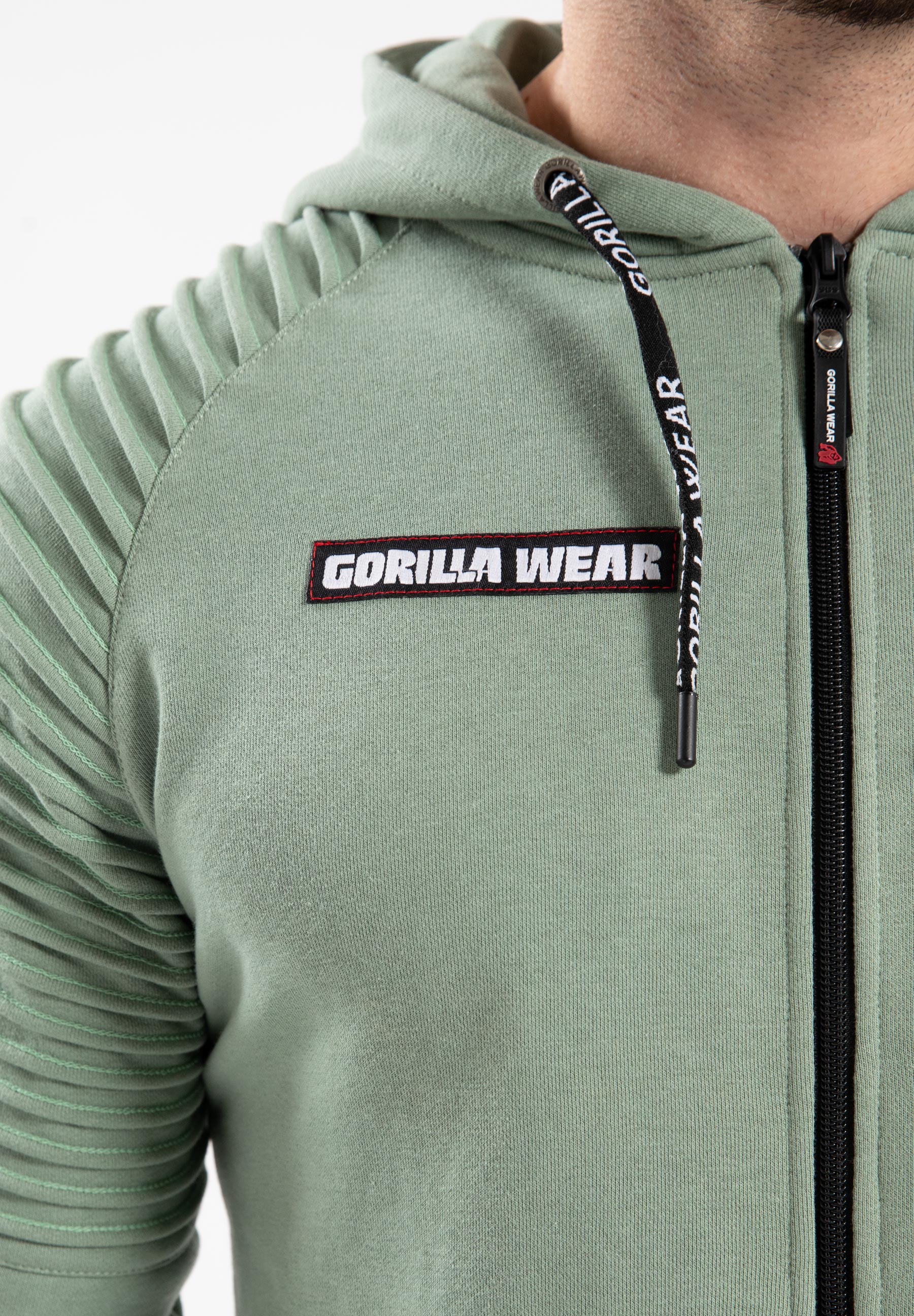 Georgia Zipped Hoodie, green bay - 9