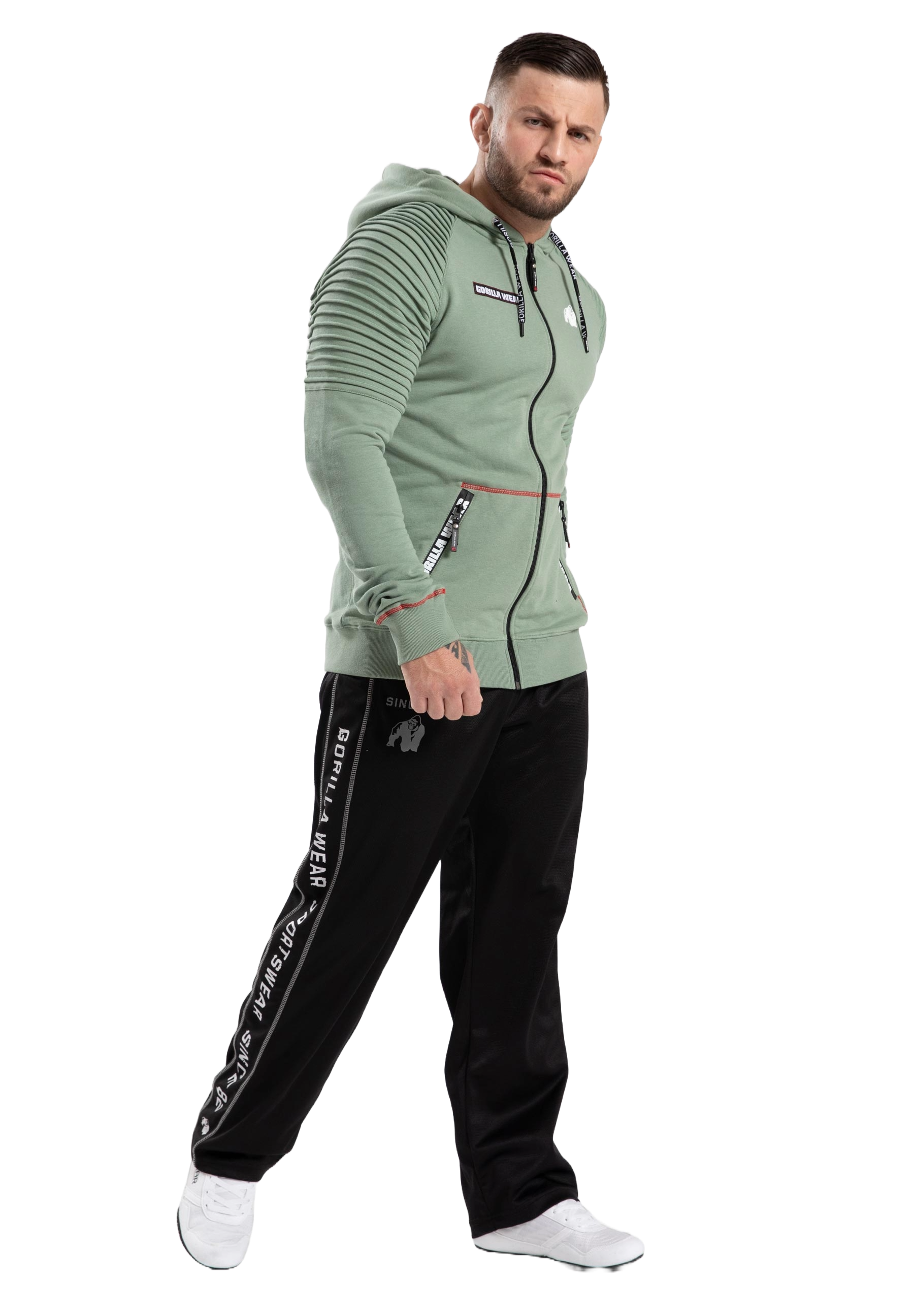 Georgia Zipped Hoodie, green bay - 6
