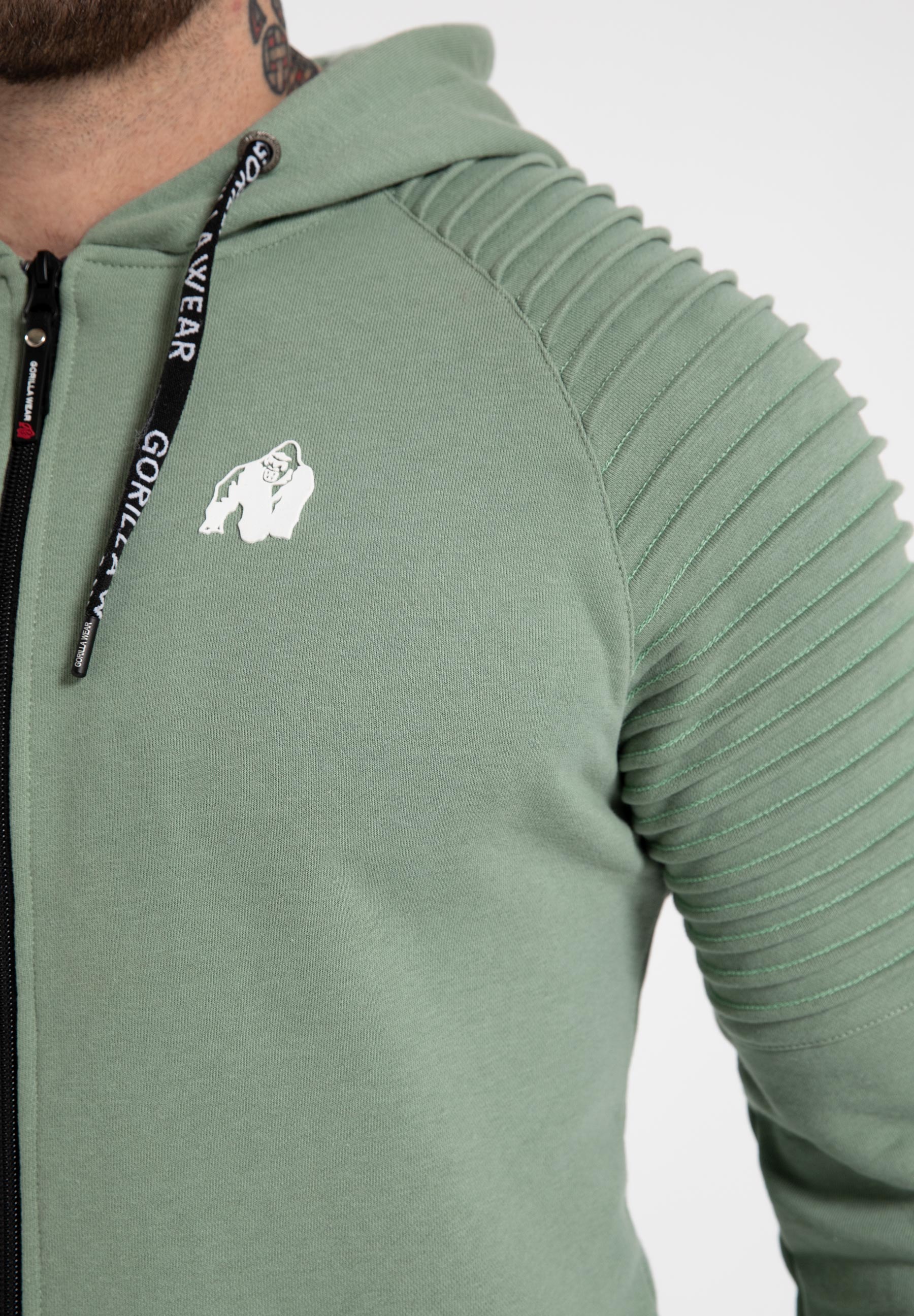 Georgia Zipped Hoodie, green bay - 8
