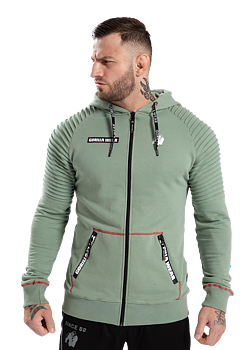 Georgia Zipped Hoodie, green bay