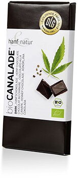 Mörk choklad med skalade hampfrön, 100 g