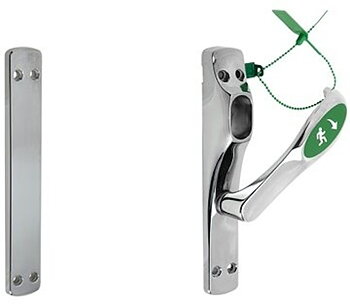 Assa Abloy Nödutrymningsbeslag 179B S4 täckskylt krom
