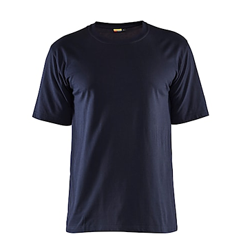 T-shirt med flamskydd. Blåkläder.