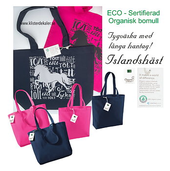 Fabric bag Tölt - Happiness Icelandic Horse Organic
