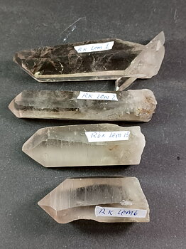Rökig (Rökkvarts)  Lemurian kristaller(Lemurian Quartz)  - Seed Crystal ,  50 - 70gram