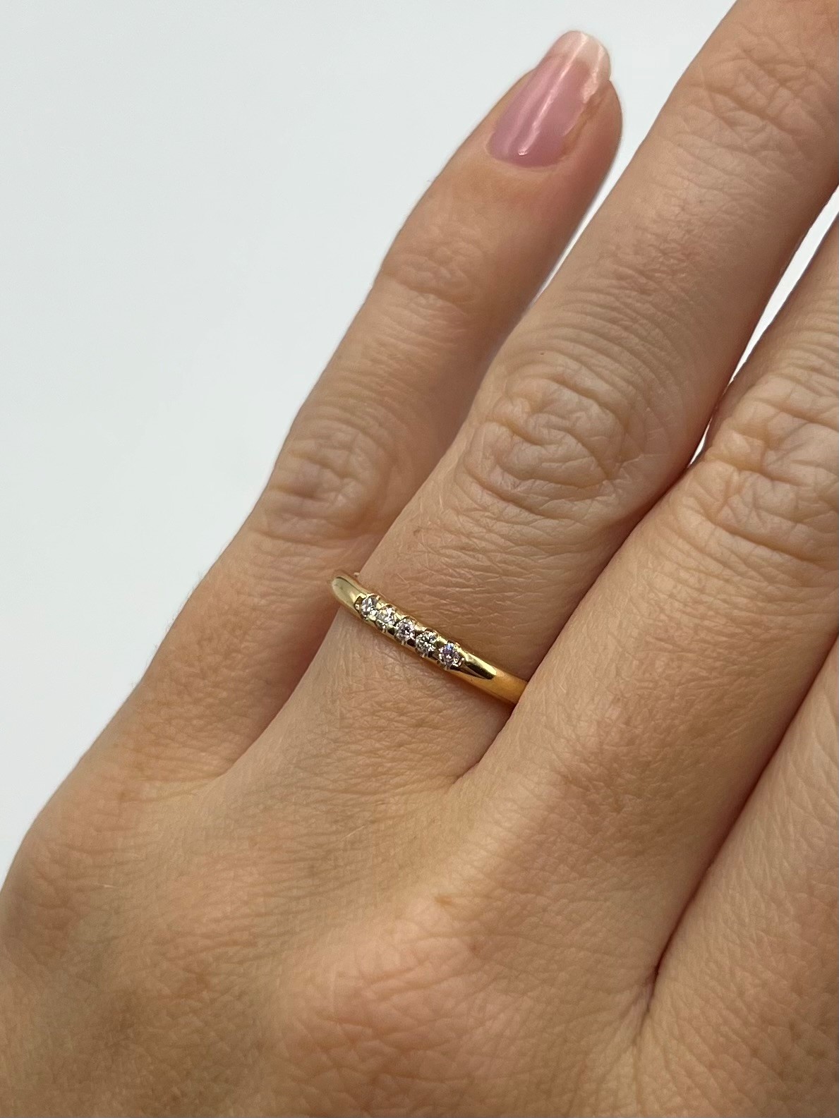 Ring Fina handgjord diamanter guld 18 karat 