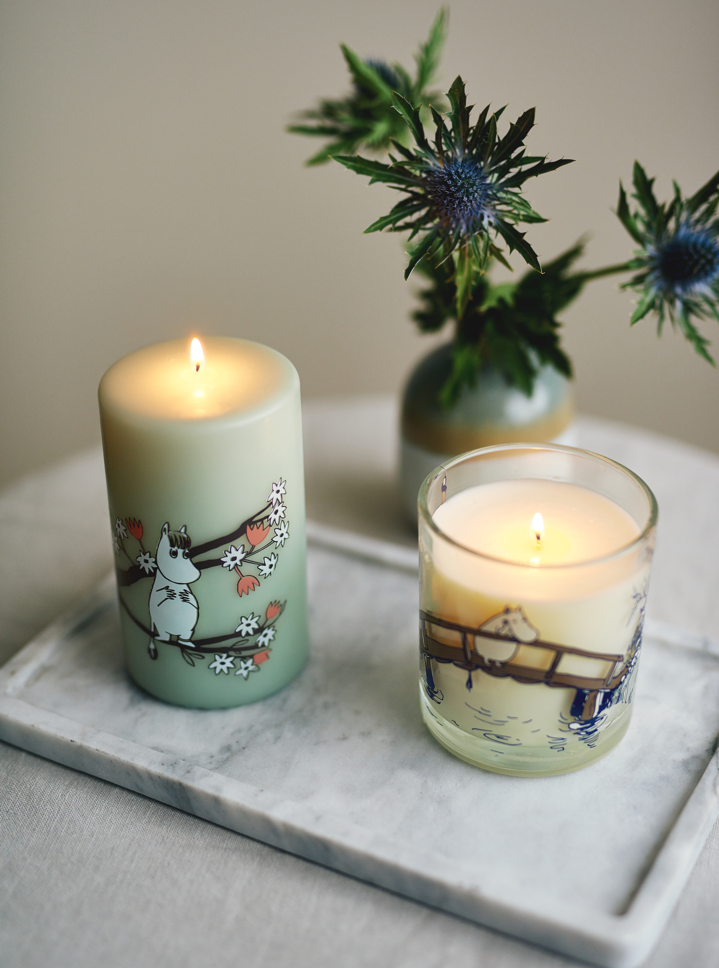Moomin Pillar Candle - Falls in Love - 2