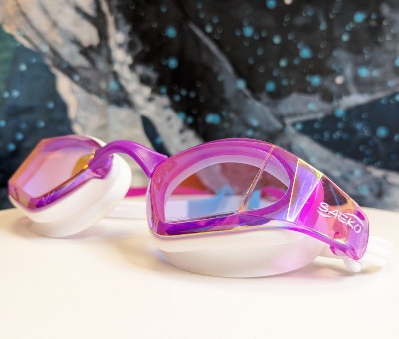 Schwimmbrille Gletscher lila Spiegel - Saeko - 5