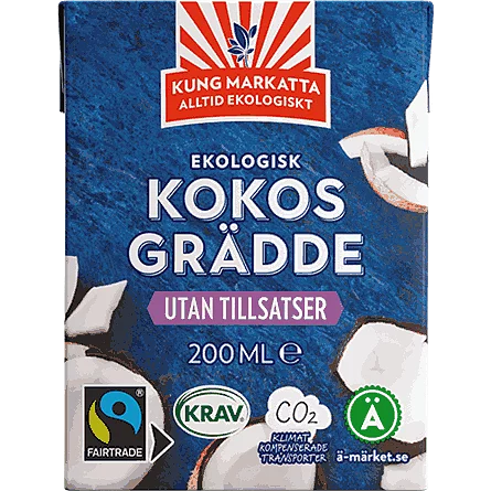Kokosgrädde 200ml