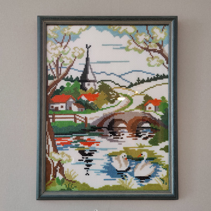 Broderad tavla