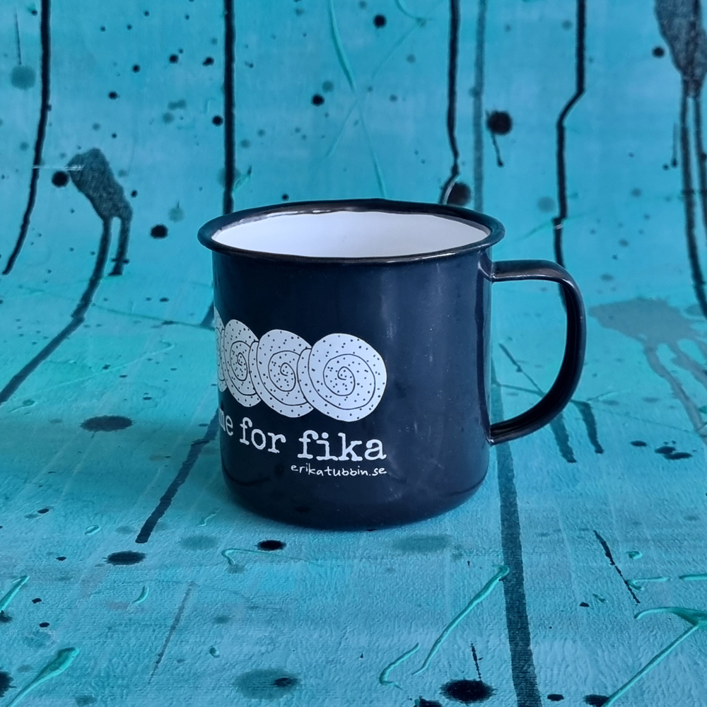 enamel mug FIKA CINNAMONBUN - 4