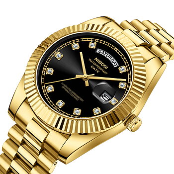 Nibosi Day-Date Gold Black