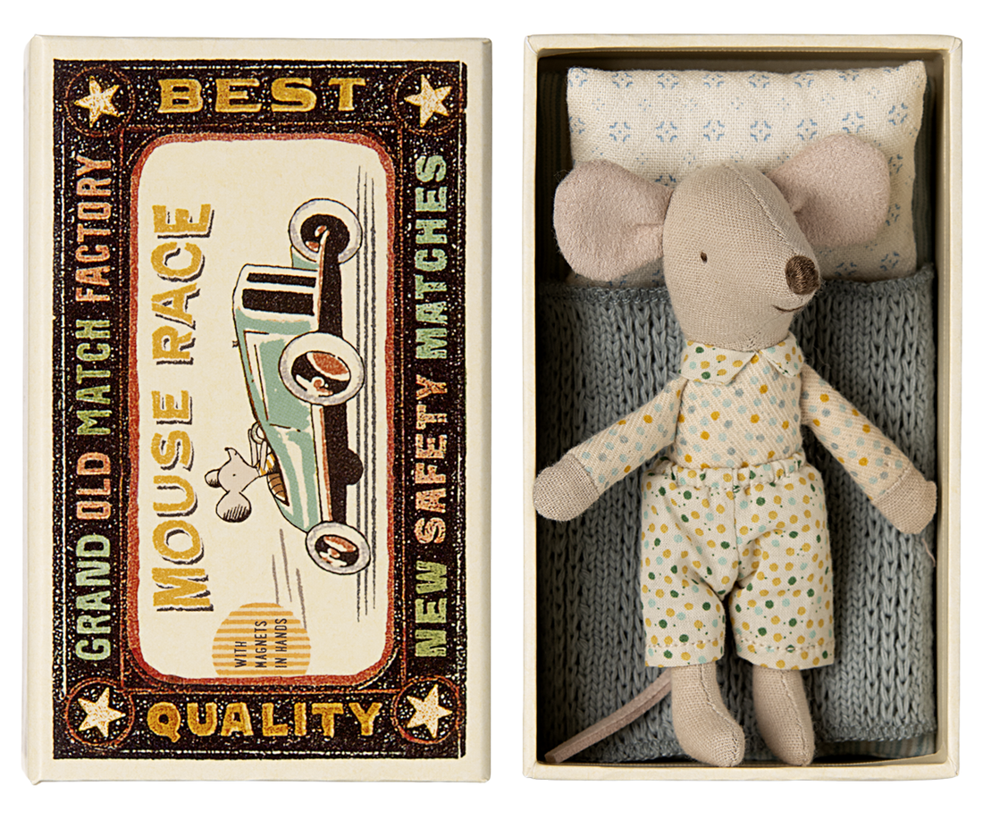 Little brother mouse in Matchbox - Maileg