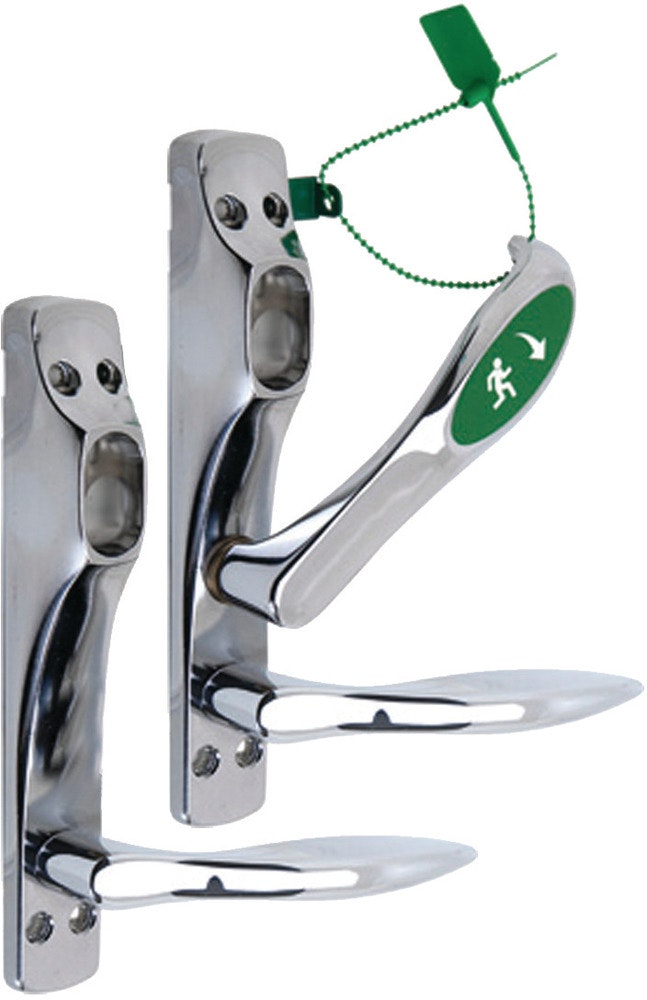 Assa Abloy Nödutrymningsbeslag 179A S4 cylinderskylt komplett krom