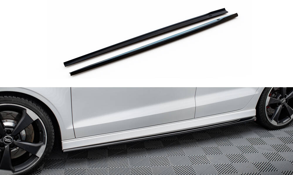 Maxton - SIDE SKIRTS DIFFUSERS V.2 AUDI RS3 SEDAN 8V FACELIFT