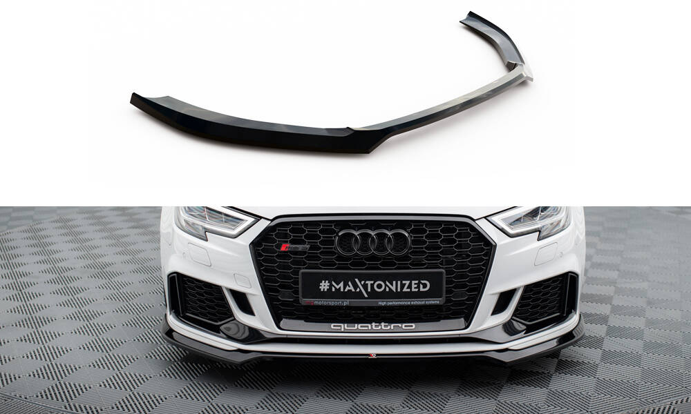 Maxton - FRONT SPLITTER V.5 AUDI RS3 SEDAN 8V FACELIFT