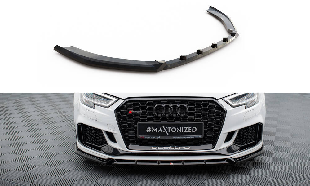 Maxton - FRONT SPLITTER V.3 AUDI RS3 SEDAN 8V FACELIFT