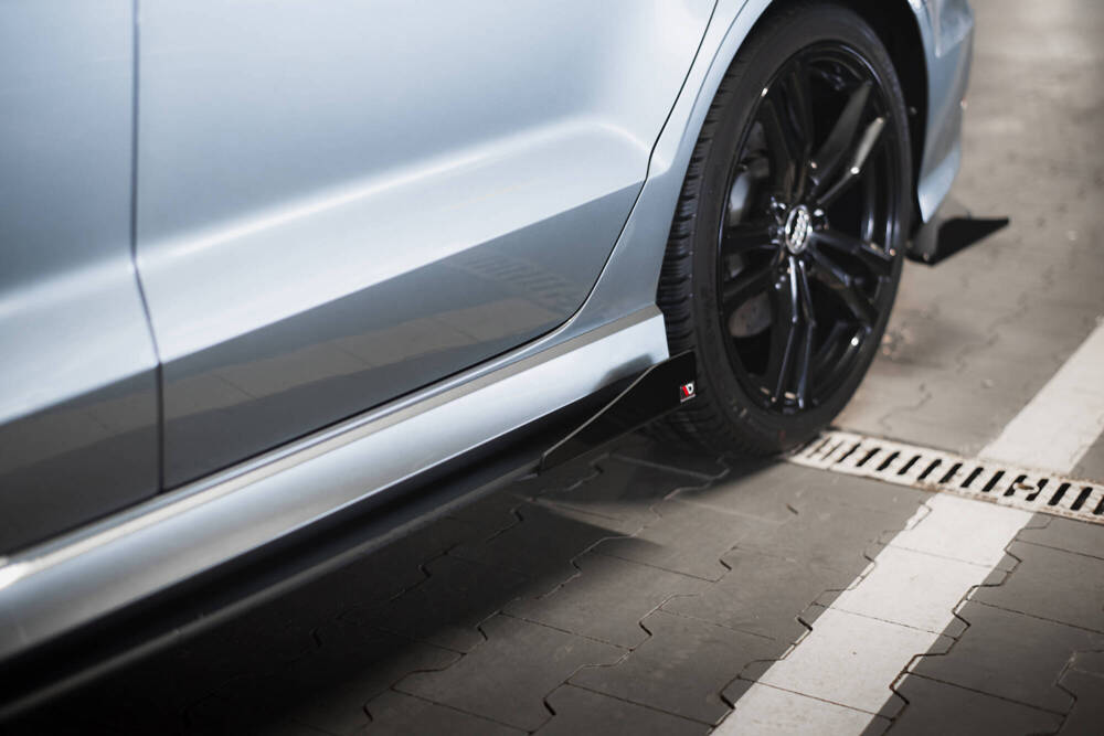 Maxton - STREET PRO SIDE SKIRTS DIFFUSERS + FLAPS AUDI S3 / A3 S-LINE SEDAN 8V - 4