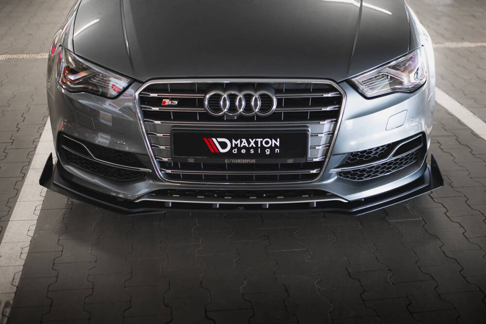 Maxton - STREET PRO FRONT SPLITTER + FLAPS AUDI S3 / A3 S-LINE SEDAN 8V - 3