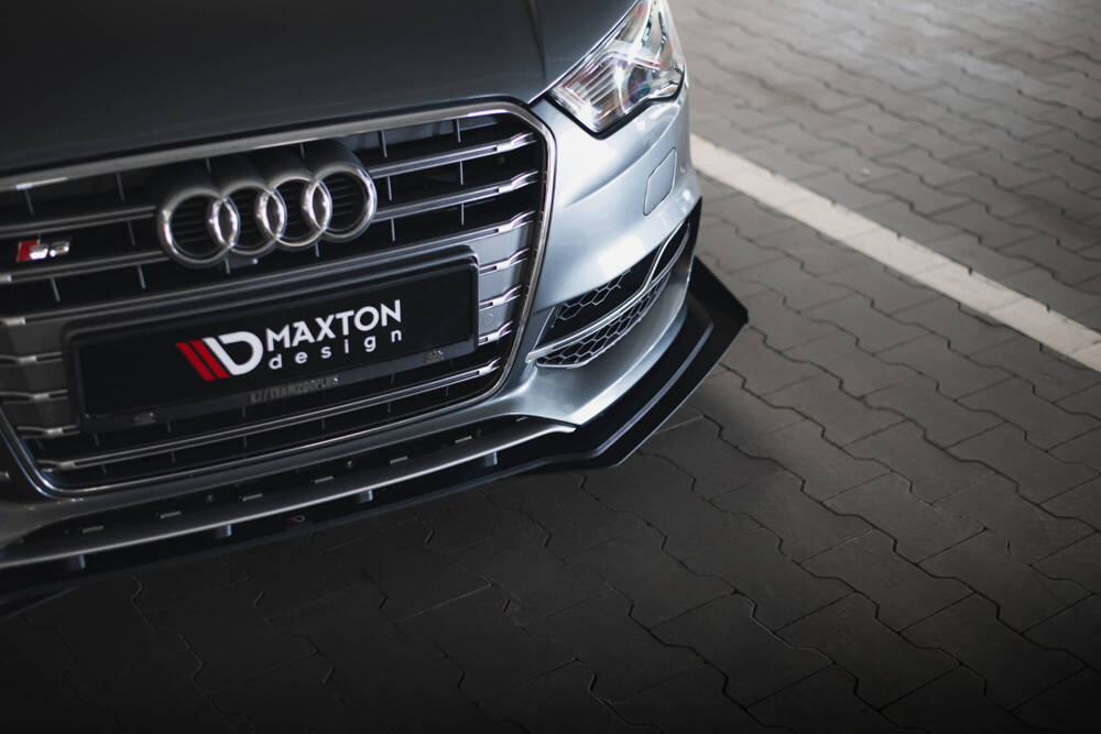 Maxton - STREET PRO FRONT SPLITTER + FLAPS AUDI S3 / A3 S-LINE SEDAN 8V - 4