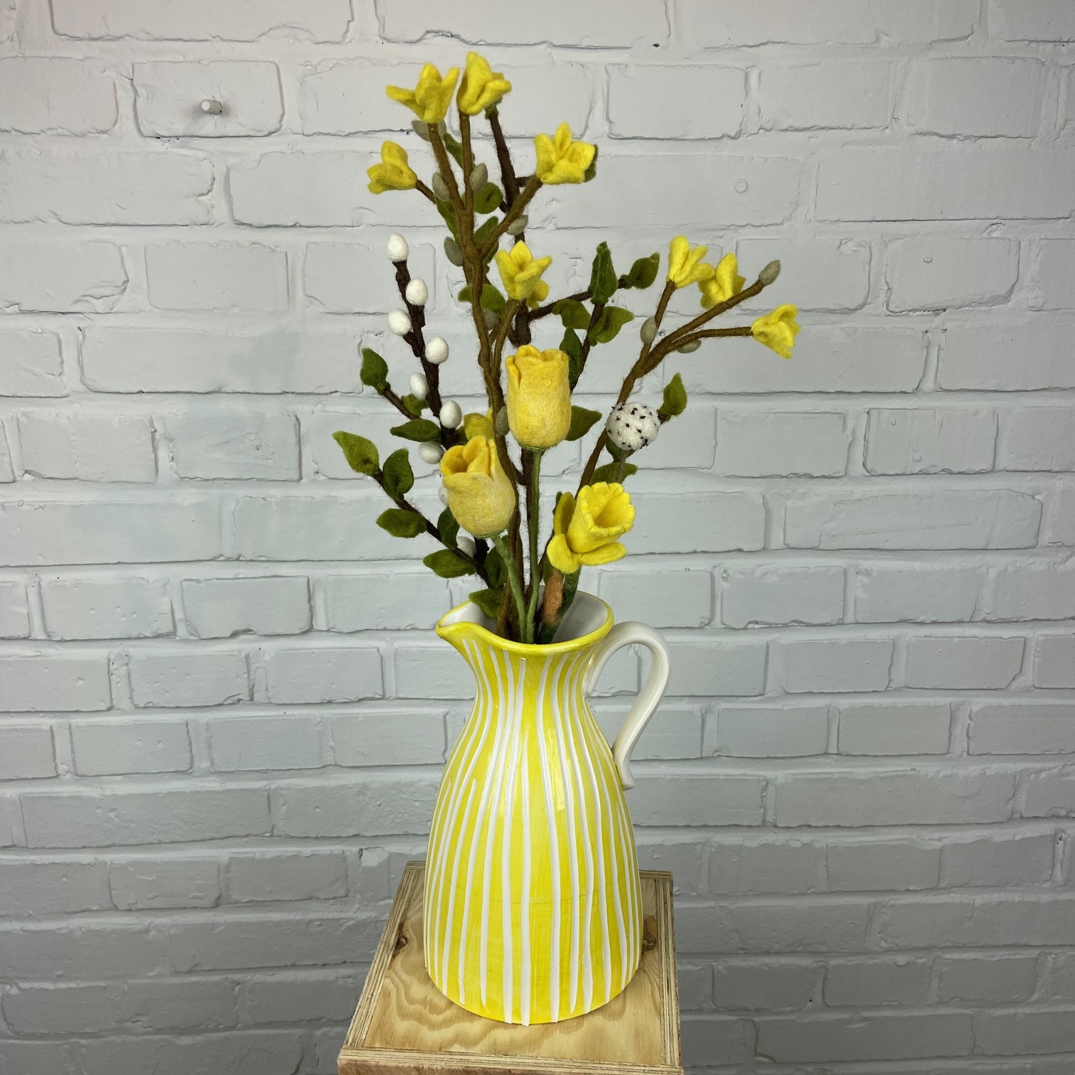 Osterblumenstrauß aus Wolle - 2