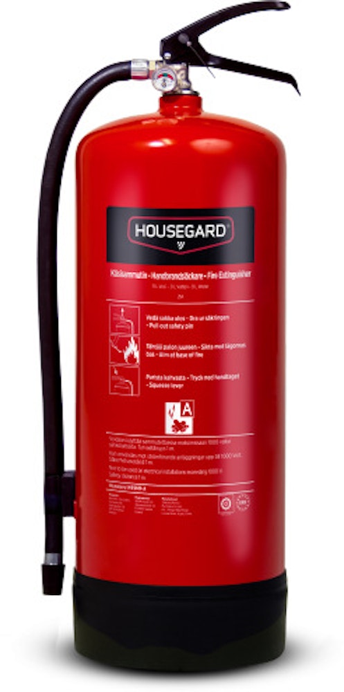 Housegard Vattensläckare WE9HR-A 9L röd