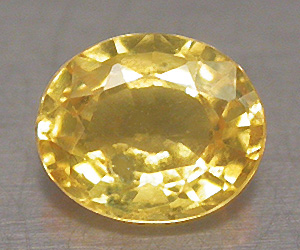 Mycket vacker oval slipad naturlig gul safir ädelsten - 3