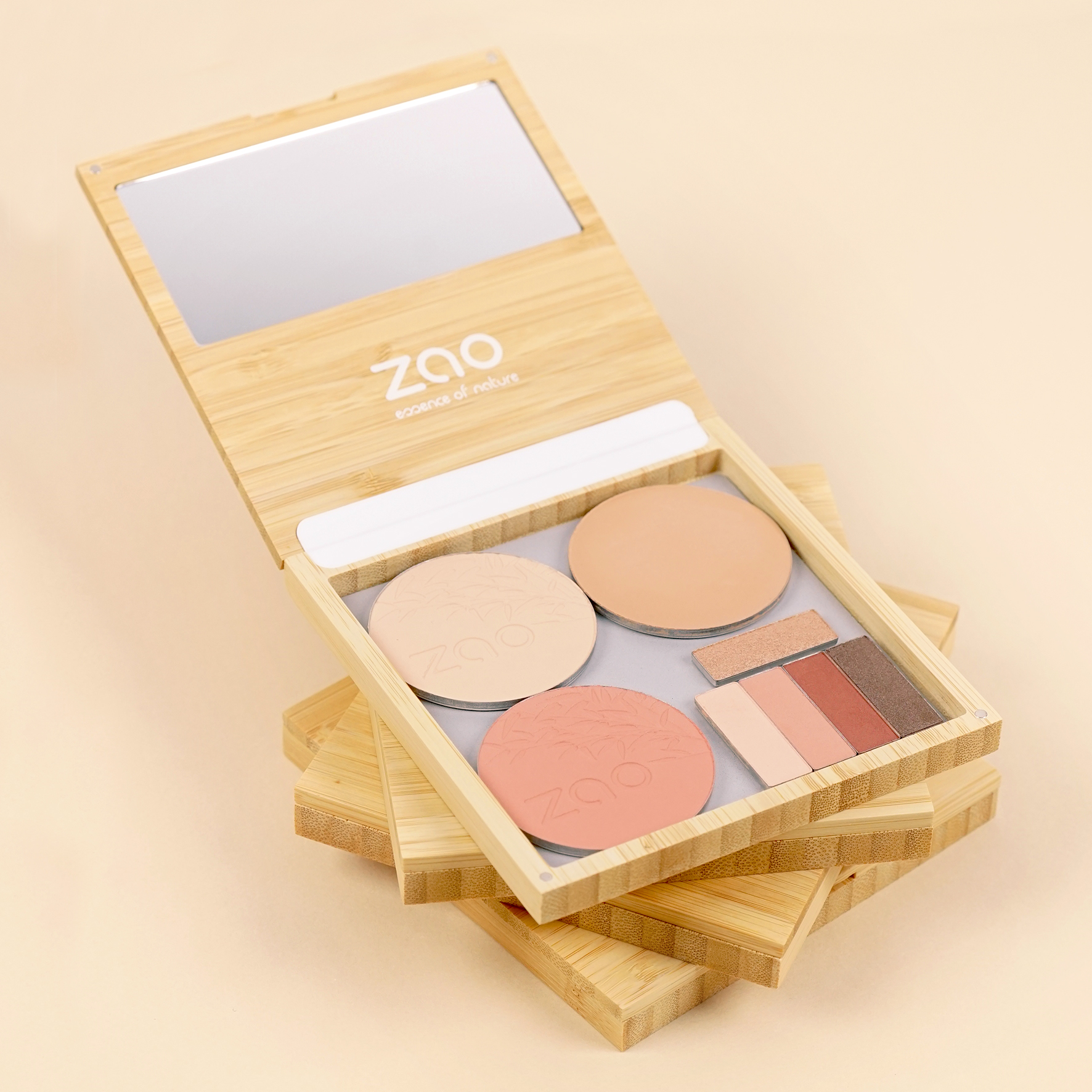 ZAO Refillable Magnetic Bamboo Palette L (tom) - 13