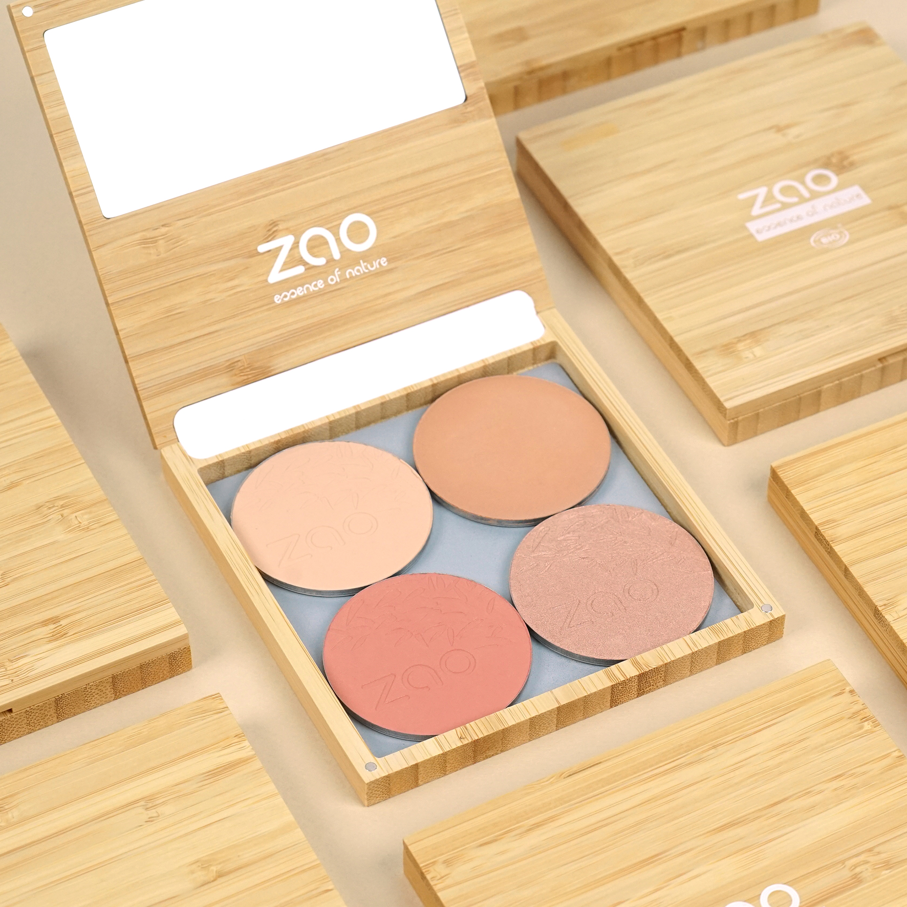 ZAO Refillable Magnetic Bamboo Palette L (tom) - 6