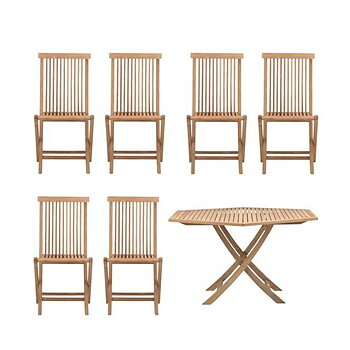 Viken Set Stor (bord + 6 stolar) - Skargaarden