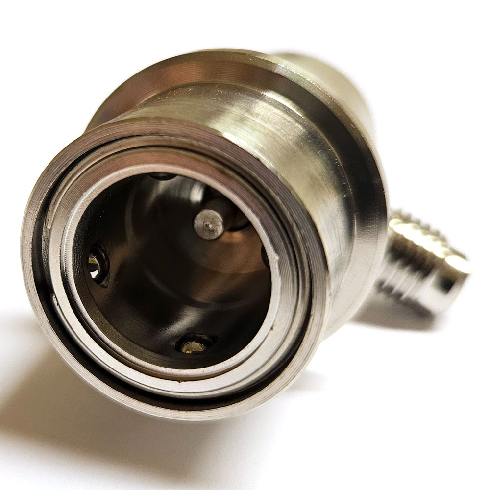 Rostfri kulkoppling - 1/4" MFL - gas - 3