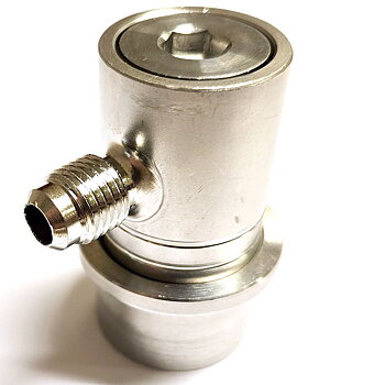 Rostfri kulkoppling - 1/4" MFL - gas
