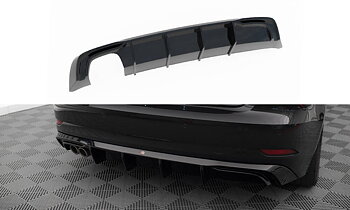 Maxton - REAR VALANCE AUDI A3 SPORTBACK 8V FACELIFT (VERSION WITH DOUBLE EXHAUST TIP)