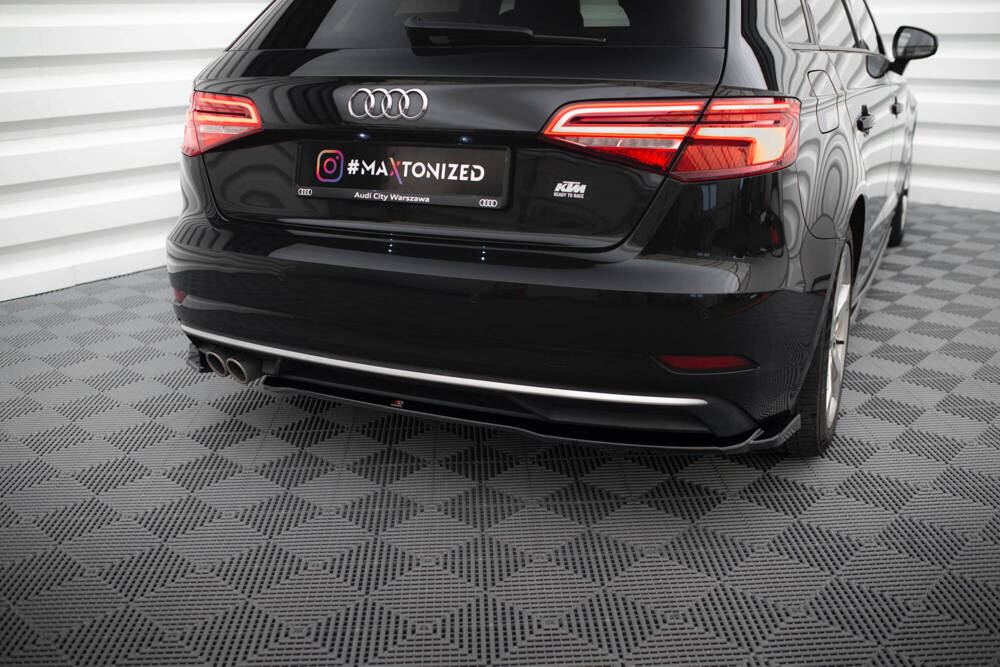 Maxton - REAR SIDE SPLITTERS AUDI A3 SPORTBACK 8V FACELIFT - 4