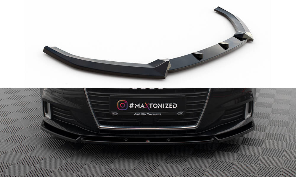 Maxton - FRONT SPLITTER V.1 AUDI A3 SPORTBACK 8V FACELIFT