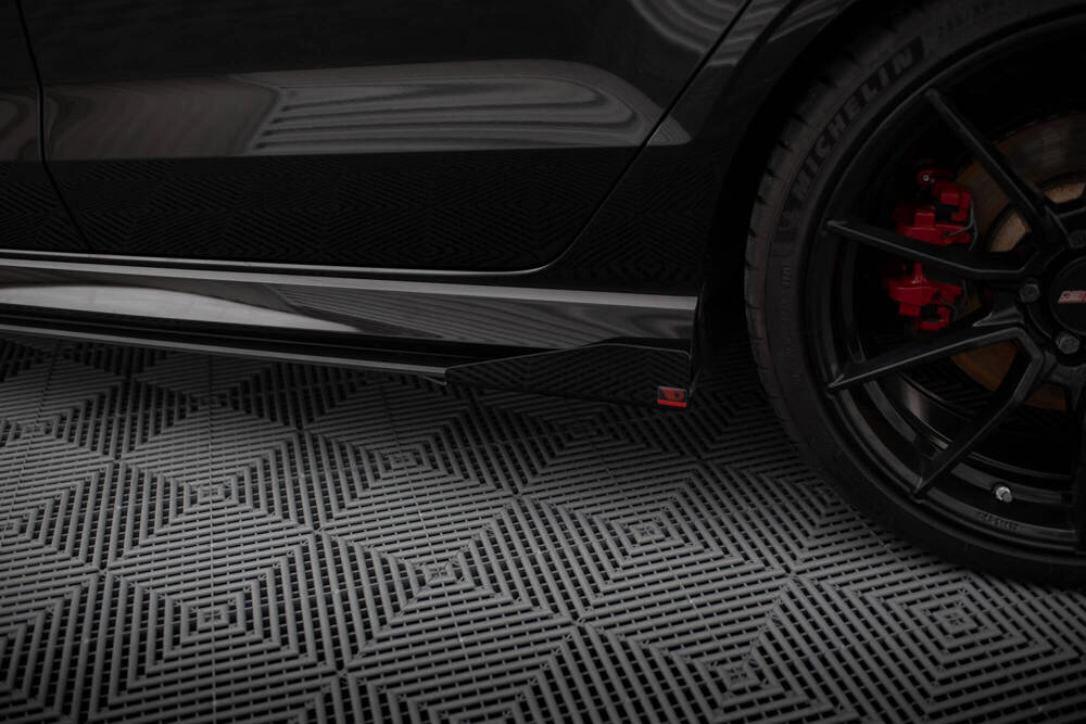 Maxton - STREET PRO SIDE SKIRTS DIFFUSERS V.1 + FLAPS AUDI RS3 SEDAN 8V FACELIFT - 5
