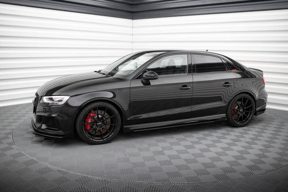 Maxton - STREET PRO SIDE SKIRTS DIFFUSERS V.1 + FLAPS AUDI RS3 SEDAN 8V FACELIFT - 2
