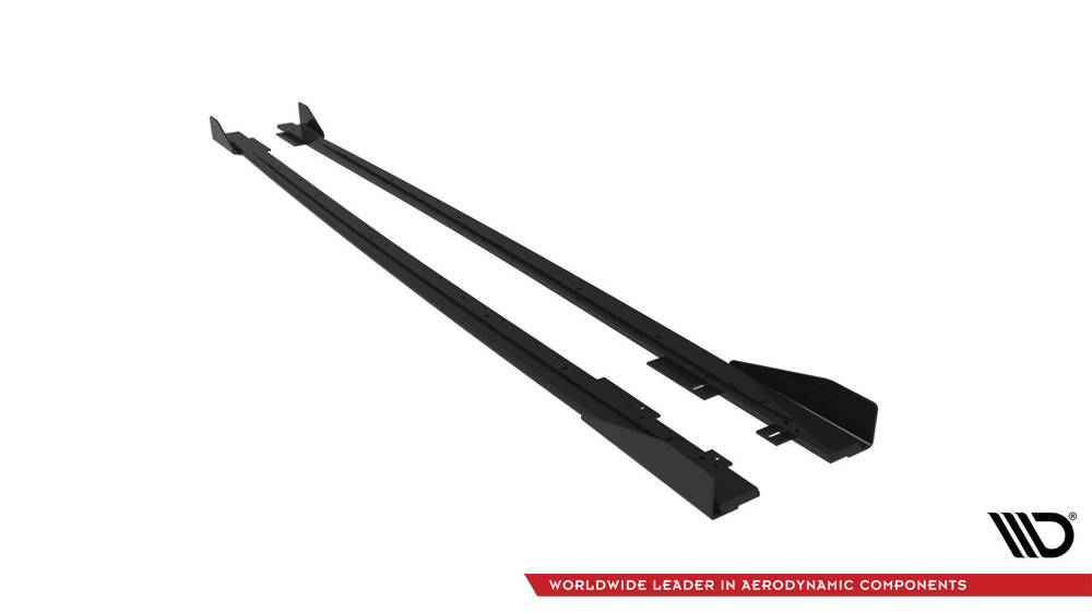 Maxton - STREET PRO SIDE SKIRTS DIFFUSERS V.1 + FLAPS AUDI RS3 SEDAN 8V FACELIFT - 6