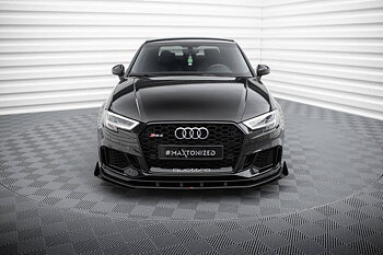 Maxton - STREET PRO FRONT SPLITTER V.1 + FLAPS AUDI RS3 SEDAN 8V FACELIFT