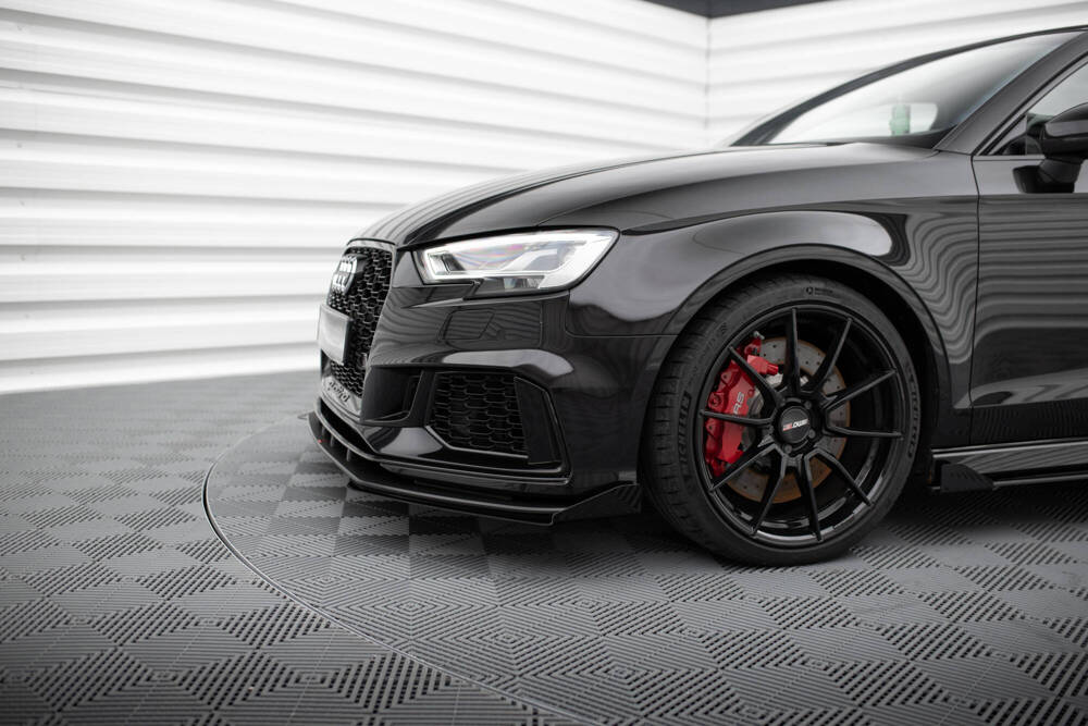 Maxton - STREET PRO FRONT SPLITTER V.1 + FLAPS AUDI RS3 SEDAN 8V FACELIFT - 6
