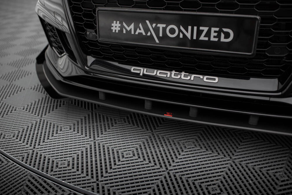 Maxton - STREET PRO FRONT SPLITTER V.1 + FLAPS AUDI RS3 SEDAN 8V FACELIFT - 5