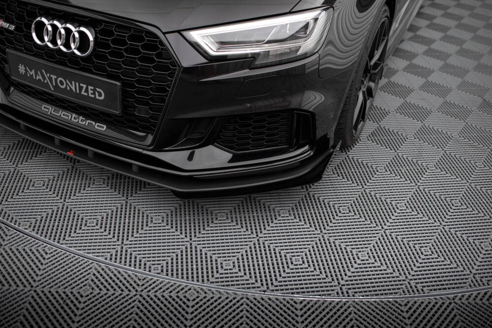 Maxton - STREET PRO FRONT SPLITTER V.1 + FLAPS AUDI RS3 SEDAN 8V FACELIFT - 4
