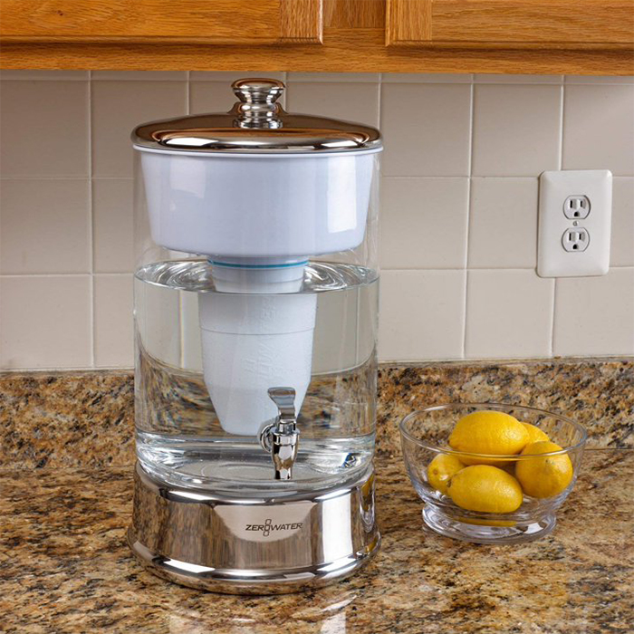 ZeroWater glaskanna med tapp 9 liter - fraktfri  - 5
