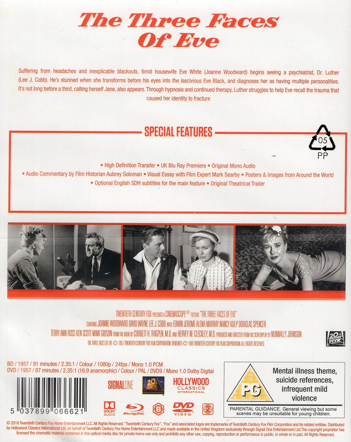 Three Faces of Eve (ej svensk text) (Blu-ray + DVD) - 2