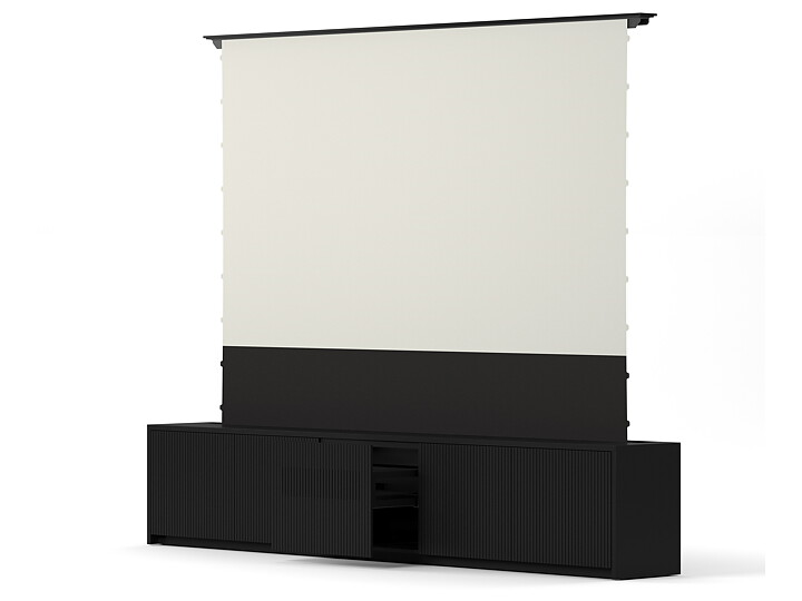 M Projection Laser TV Cabinet 118" Black